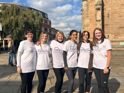 The Thomas Flavell team taking part in a fundraising activity