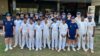 A group of boys from Warwick School Cricket Tour Team