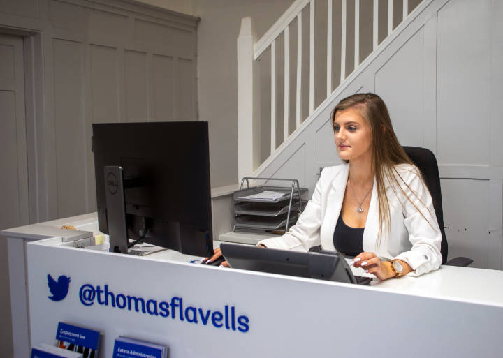 A photo of Thomas Flavell's Hinckley office reception staff